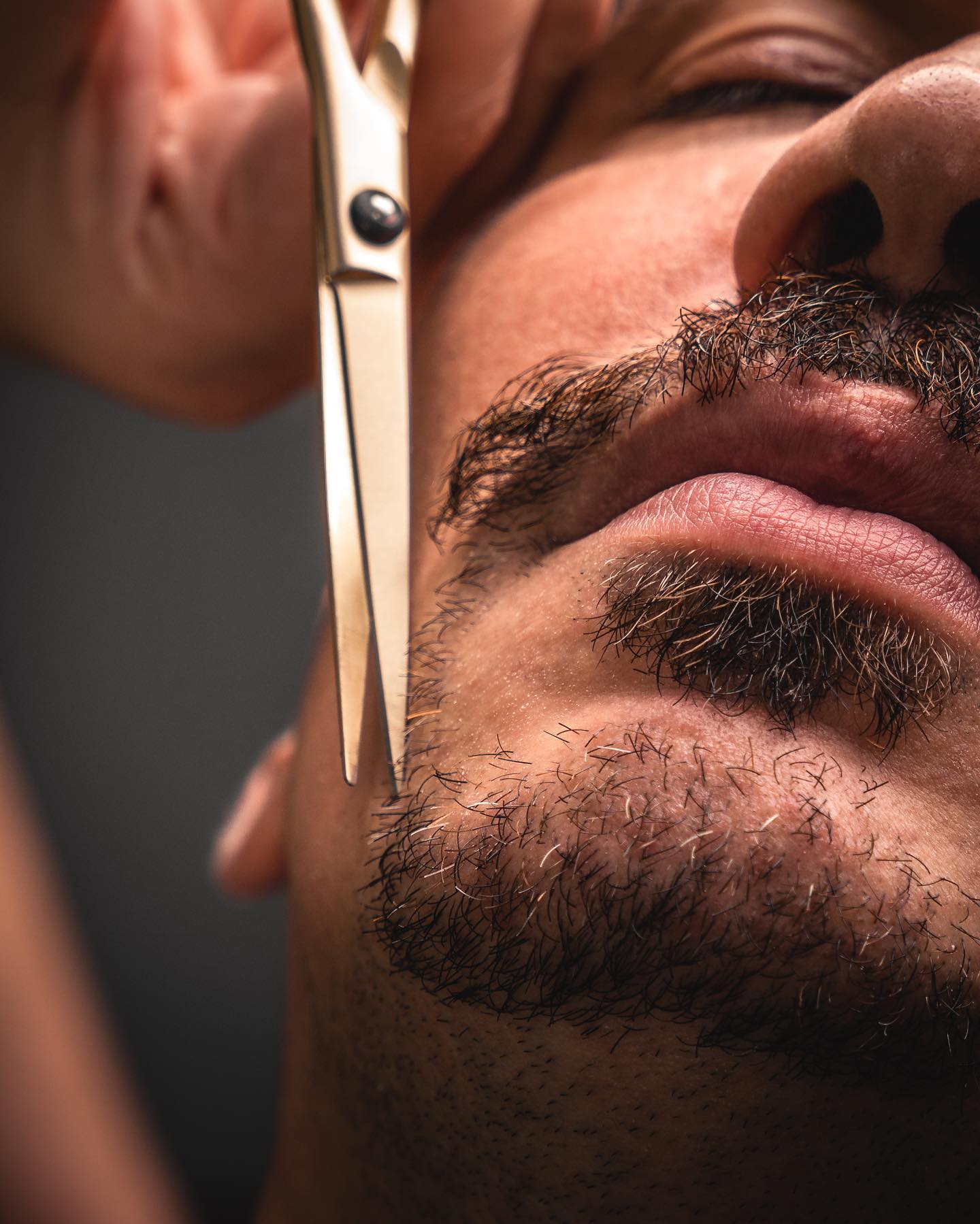 Precision beard detailing with straight razor at Scissors and Razors
